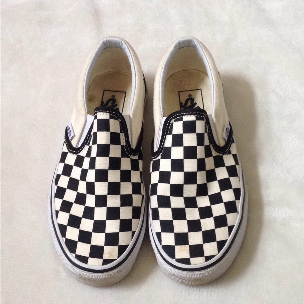 Checkered Slip On Vans
